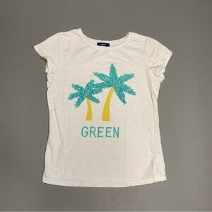 Okaidi girls 10Y palm tree tee shirt